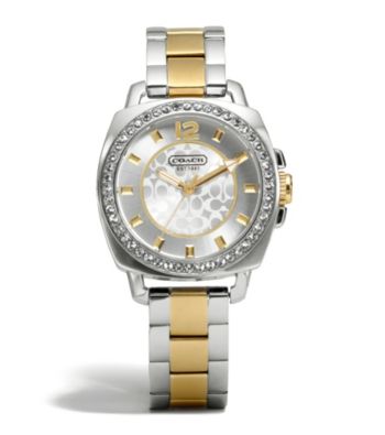 UPC 885997095594 product image for COACH SMALL BOYFRIEND TWO TONE BRACELET WATCH | upcitemdb.com