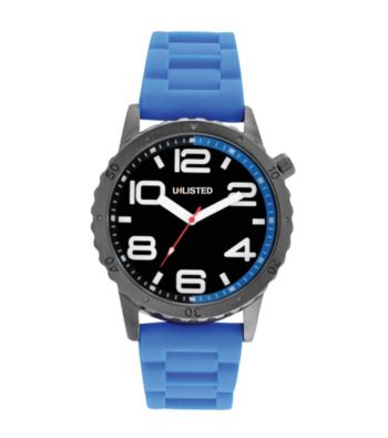 UPC 020571111530 product image for Unlisted by Kenneth Cole Men's Black Sport Watch with Blue Strap Men's | upcitemdb.com