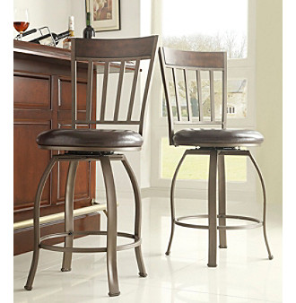 Home Interior Set of 2 Crestwell Swivel Barstool