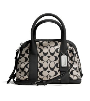 COACH BLEECKER MINI PRESTON SATCHEL IN PRINTED SIGATURE FABRIC