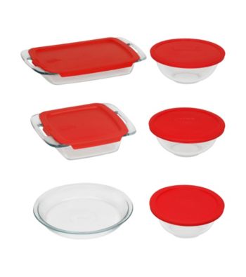 UPC 071160063174 product image for Pyrex® Easy Grab 11-pc. Bake and Store Set with Red Plastic Storage Lids | upcitemdb.com