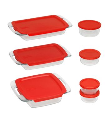 UPC 071160063198 product image for Pyrex Easy Grab 14-pc. Bake and Store Set with Red Plastic Storage Lids | upcitemdb.com