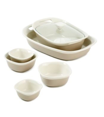 UPC 071160083417 product image for CorningWare Etch 7-pc. Tan Bakeware Set | upcitemdb.com