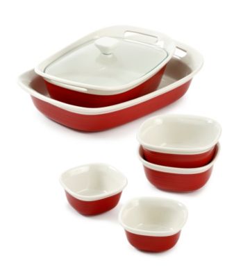 UPC 071160083431 product image for CorningWare Etch 7-pc. Red Bakeware Set | upcitemdb.com