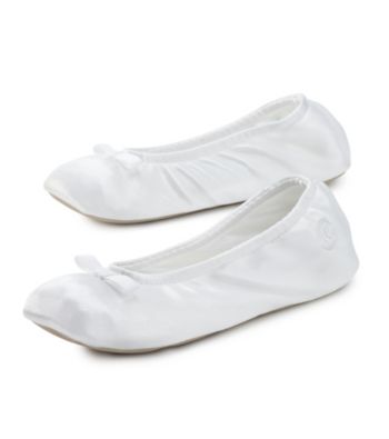 signature satin slipper