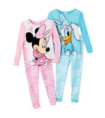 UPC 000716296575 product image for Disney® Girls' 2T-4T Pink/Blue 4-pc. Minnie and Daisy Pajama Set | upcitemdb.com