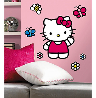 UPC 034878128658 product image for RoomMates Wall Decals Hello Kitty The World of Hello Kitty Peel & Stick Giant Wa | upcitemdb.com