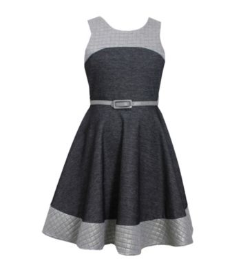 UPC 887031517123 product image for Bonnie Jean Girls' 7-16 Sleeveless Knit Dress With Quilted Detail Kid's | upcitemdb.com