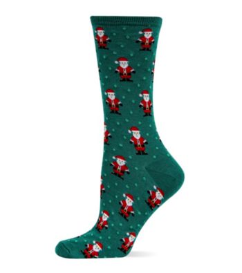 UPC 047852069564 product image for Hot Sox Pine Santa Claus Crew Socks | upcitemdb.com