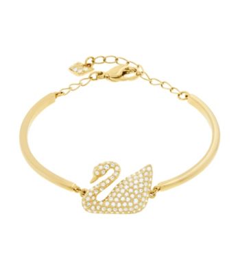 UPC 768549591983 product image for Swarovski Swan Goldtone Bangle | upcitemdb.com