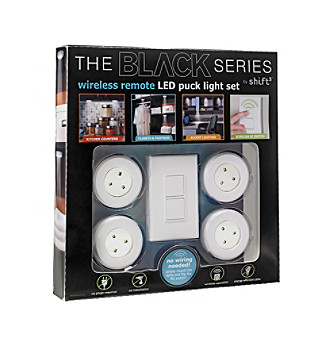 UPC 694202106938 product image for The Black Series Menu0027s 4pk Wireless Remote Puck Light Set ...