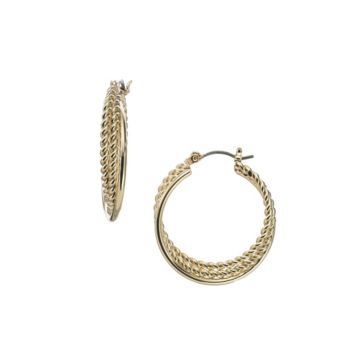 UPC 083355061506 product image for Napier Goldtone Hoop Earrings | upcitemdb.com