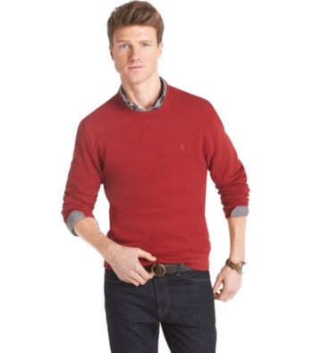 UPC 014056666110 product image for Izod® Men's Sueded Solid Crew Fleece | upcitemdb.com