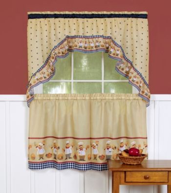 Achim Cucina Tier and Swag Valance Set