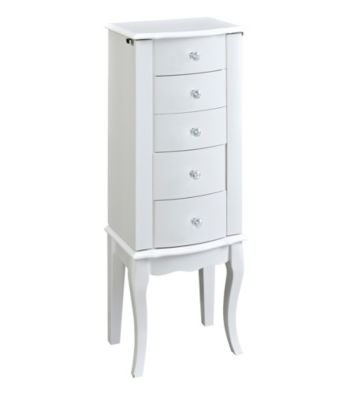 Powell&reg; Cassie White Jewelry Armoire