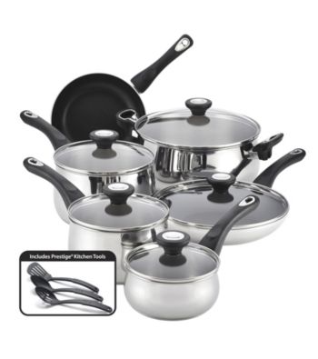 Farberware® New Traditions 14-pc. Stainless Steel Cookware Set + $20 Cash Back