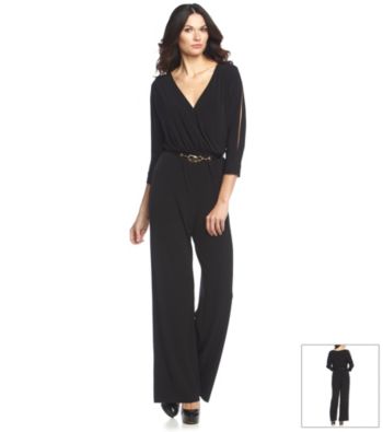 calvin klein split sleeve jumpsuit