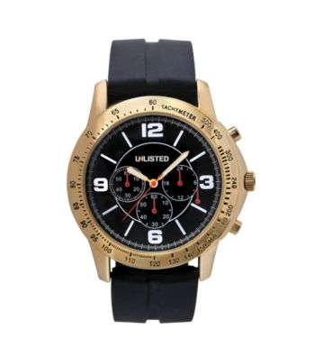 UPC 020571111875 product image for Unlisted by Kenneth Cole® Black Silicone Strap Watch | upcitemdb.com