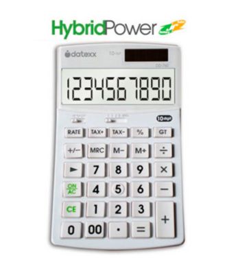 UPC 767469427600 product image for Datexx® Hybrid Enhanced Solar Powered 10-Digit Desktop Calculator | upcitemdb.com