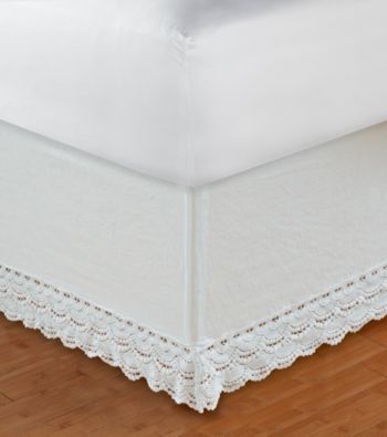 Greenland Home&reg; Crochet Lace Bed Skirt