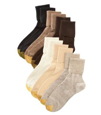 GOLD TOE&reg; 6-Pack Turn Cuff Assorted Socks