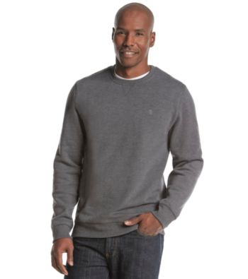 UPC 014056665182 product image for Izod® Men's Long Sleeve Sueded Fleece Solid Crew | upcitemdb.com