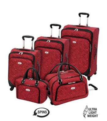 amelia earhart luggage red