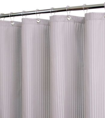 UPC 081675416624 product image for Watershed™ Satin Stripe Shower Curtain with Shower Hooks | upcitemdb.com