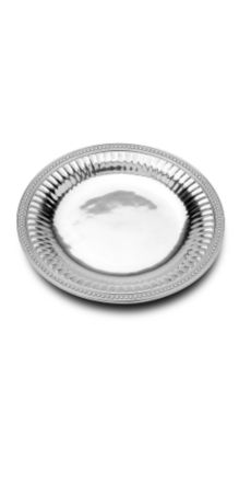 Wilton Armetale® Flutes & Pearls Collection - Medium Round Tray