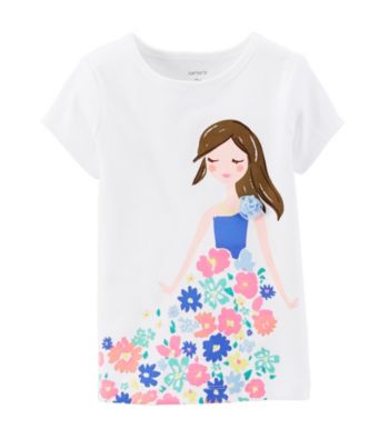 UPC 888510463979 product image for Carter's® Girls' 2T-6X Flowery Girl Tee | upcitemdb.com