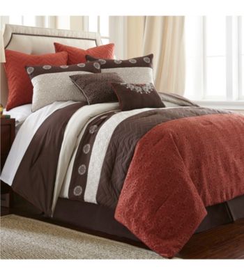 UPC 645470138695 product image for Pacific Coast Textiles® Halsten Rust 8-pc. Comforter Set | upcitemdb.com