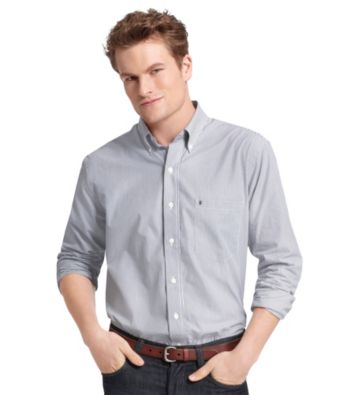 UPC 014056353331 product image for Izod® Men's Big & Tall Long Sleeve Striped Woven Shirt | upcitemdb.com