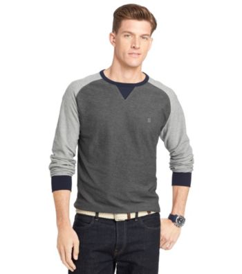 UPC 014056902287 product image for Izod® Men's Long Sleeve Terry Color Block Pullover | upcitemdb.com