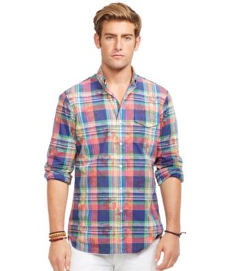 UPC 888876028669 product image for Polo Ralph Lauren® Men's Floral Pocket Plaid Shirt | upcitemdb.com