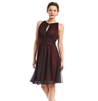 UPC 689886990706 product image for Jessica Howard® Beaded Waist Chiffon Overlay Dress | upcitemdb.com