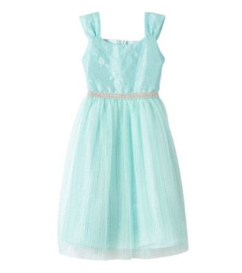 Rare Editions® Girls' 7-16 Lace Bodice Sparkle Dress