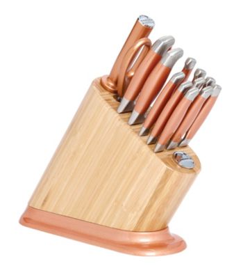 KitchenAid&reg; 14-pc. Iconic Bamboo Block with Copper Alumi