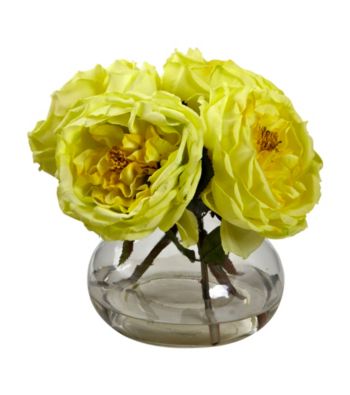 Nearly Natural&reg; Fancy Rose with Vase