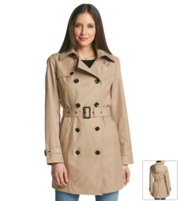 michael kors trench coat with hood