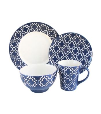 UPC 088235403506 product image for American Atelier Quatre Navy 16-pc. Dinnerware Set | upcitemdb.com