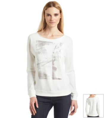 UPC 712683563481 product image for Calvin Klein Jeans Long Sleeve Pullover Sweatshirt | upcitemdb.com