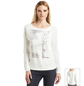 UPC 712683563481 product image for Calvin Klein Jeans Long Sleeve Pullover Sweatshirt | upcitemdb.com
