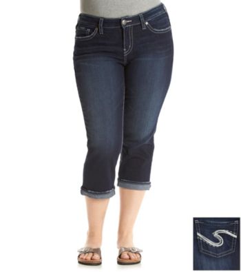 levi capris plus size