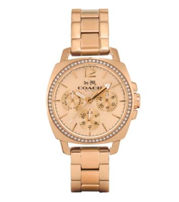 UPC 885997145237 product image for Coach Boyfriend Small Rose Gold Multifunction Bracelet Watch | upcitemdb.com