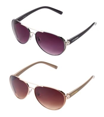 UPC 781268704168 product image for Steve Madden Metal Aviator With Vented Lens | upcitemdb.com