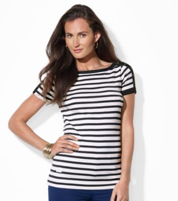 UPC 889041000350 product image for Lauren Jeans Co.® Striped Bateau-Neck Shirt | upcitemdb.com