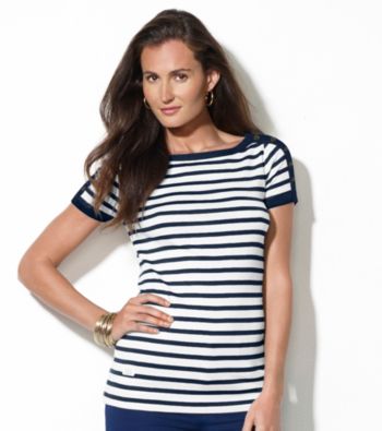 UPC 889041000398 product image for Lauren Jeans Co.® Striped Bateau-Neck Shirt | upcitemdb.com