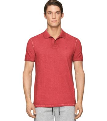 UPC 712683560237 product image for Calvin Klein Jeans Men's Short Sleeve Pigment Dye Polo | upcitemdb.com