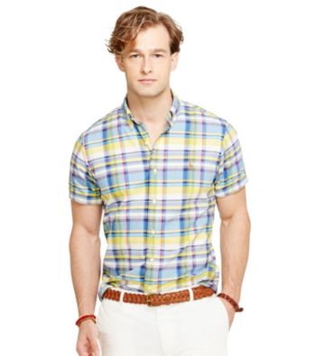 UPC 889043718383 product image for Polo Ralph Lauren® Men's Short Sleeve Plaid Button Down Shirt | upcitemdb.com