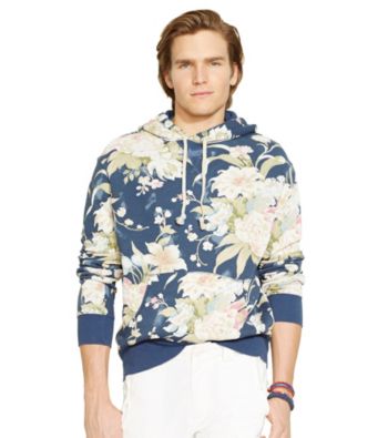 floral polo hoodie